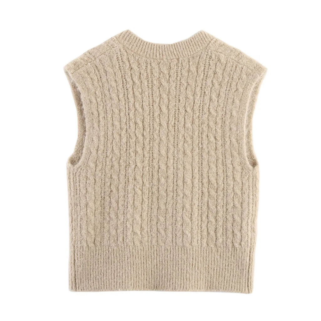 A&A Cable Knit Sweater Vest