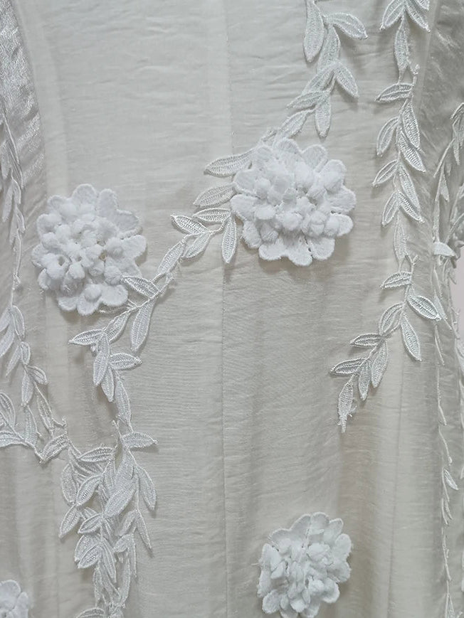 A&A Nerelle Flower Detail Backless A-Line Maxi Dress