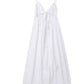 A&A Backless White Spaghetti Strap Maxi Dress