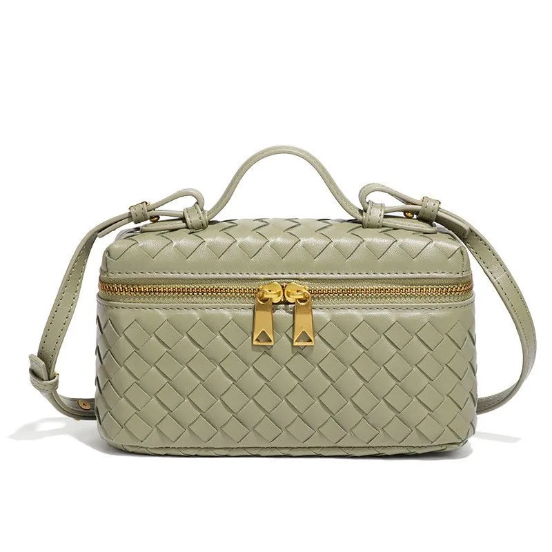 A&A Hanna Woven Top Handle Crossbody Bag