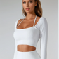 A&A ProSculpt Long Sleeve Sports Crop Top