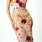 A&A Suzy Mesh Midi 3D Flower Dress