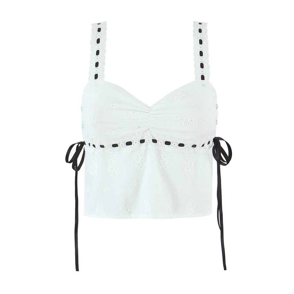 A&A Rosaline Ribbon Detail Top & Midi Skirt Set