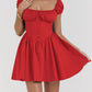 A&A Square Collar Corset Style Vintage Mini Dress