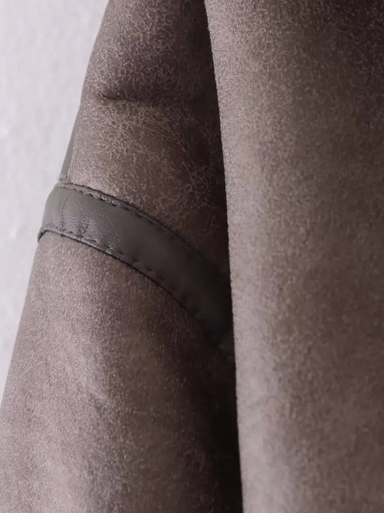 A&A Tolisa Collared Shearling Jacket