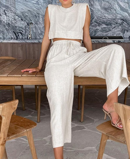 A&A Linen Love Two Piece Set