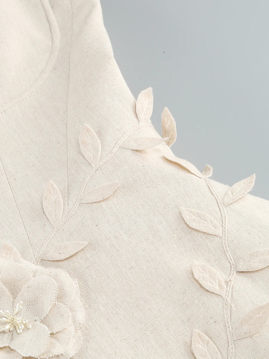 A&A Aloura Flower Detail Mini Dress