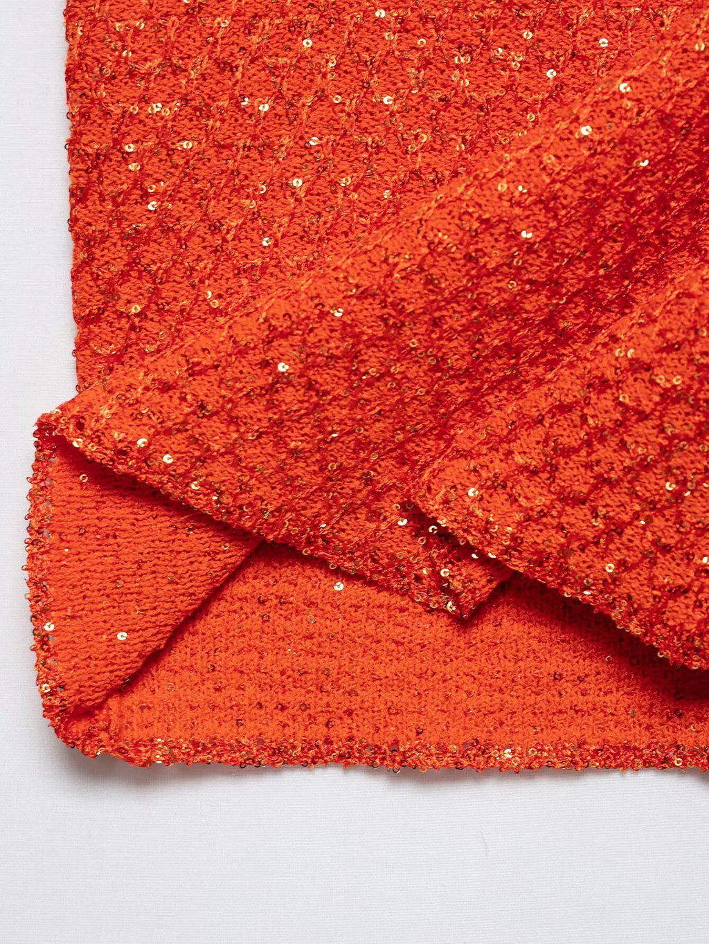 A&A Encun Cropped Glitter Knit Tank Top