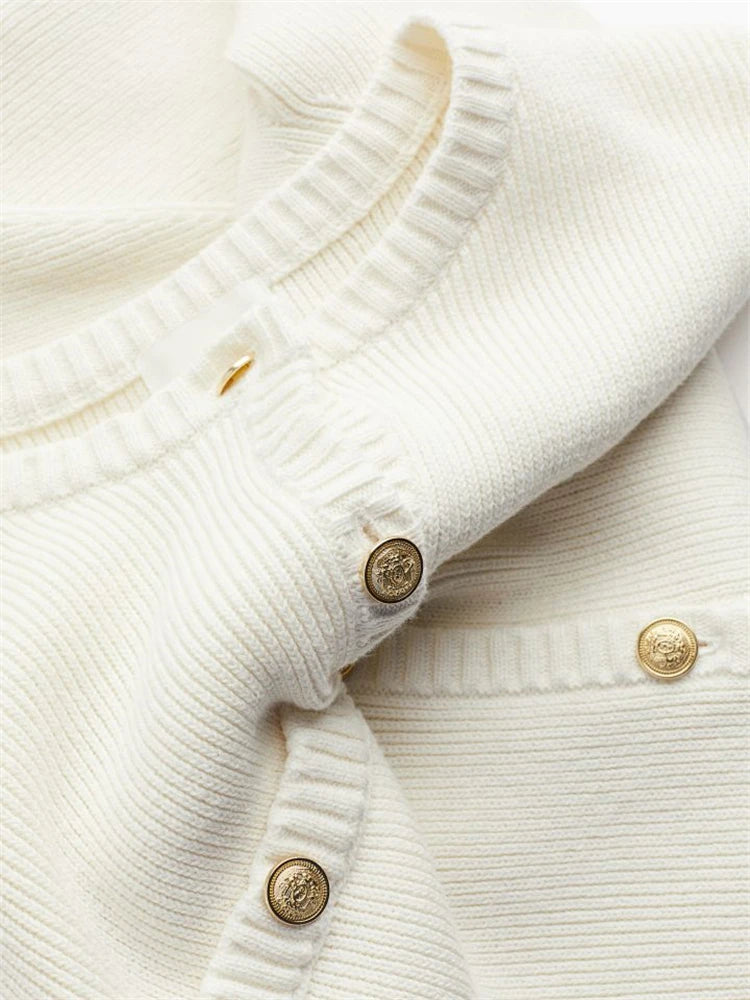 A&A Sienna Knitted Button Down Mini Dress