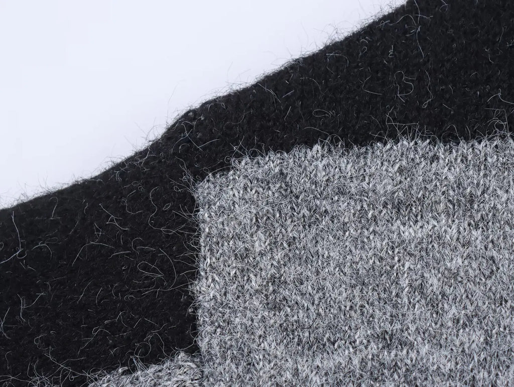 A&A Grey & Black Butterfly Knit Cardigan