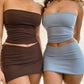 A&A Y2K Bandeau Two Piece Set