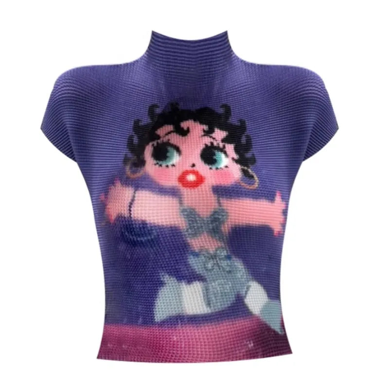 A&A Kawaii Boop Dream Graphic Print Top