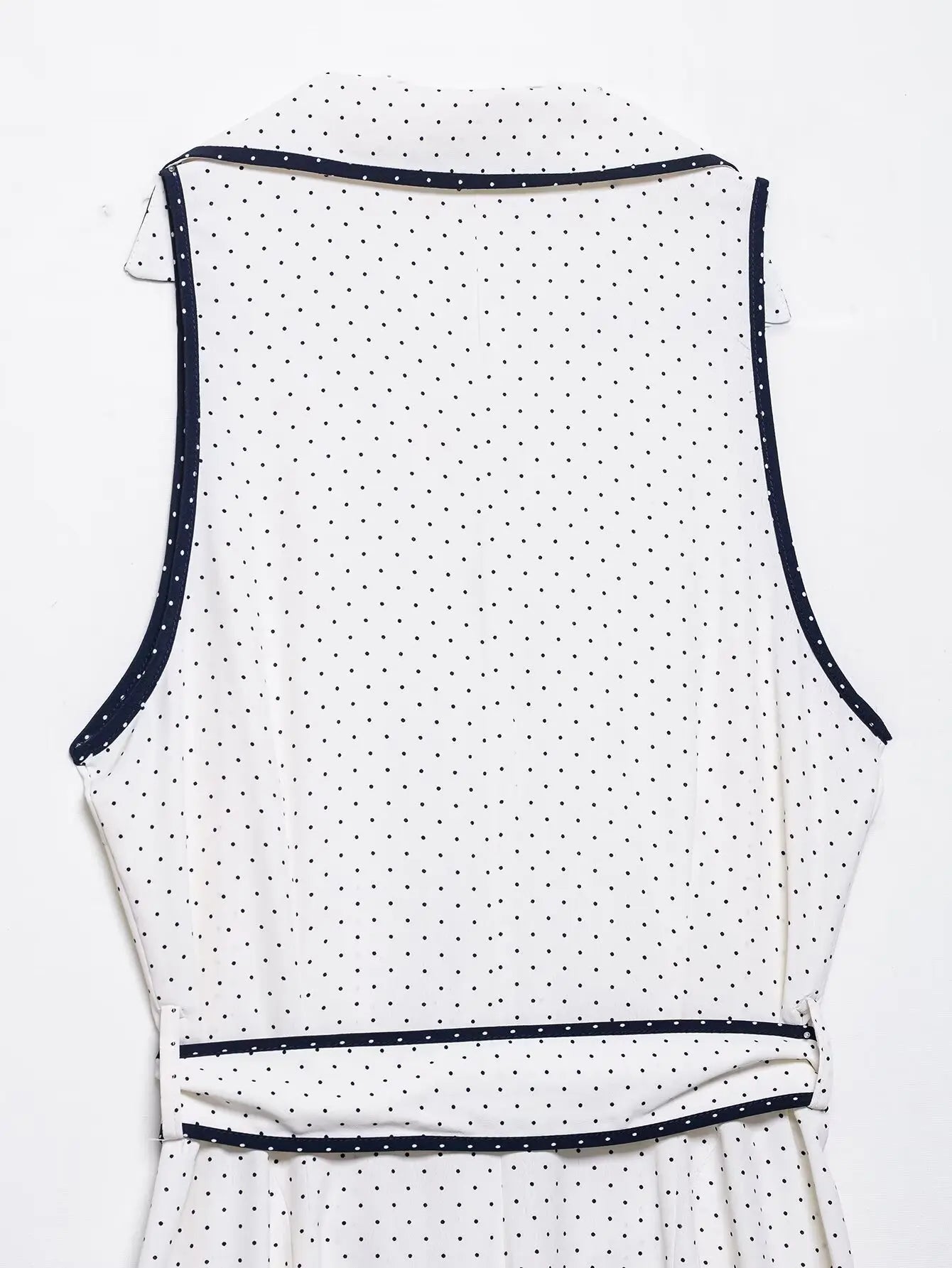 A&A Taliah Polka Dot Belted Midi Shirt Dress