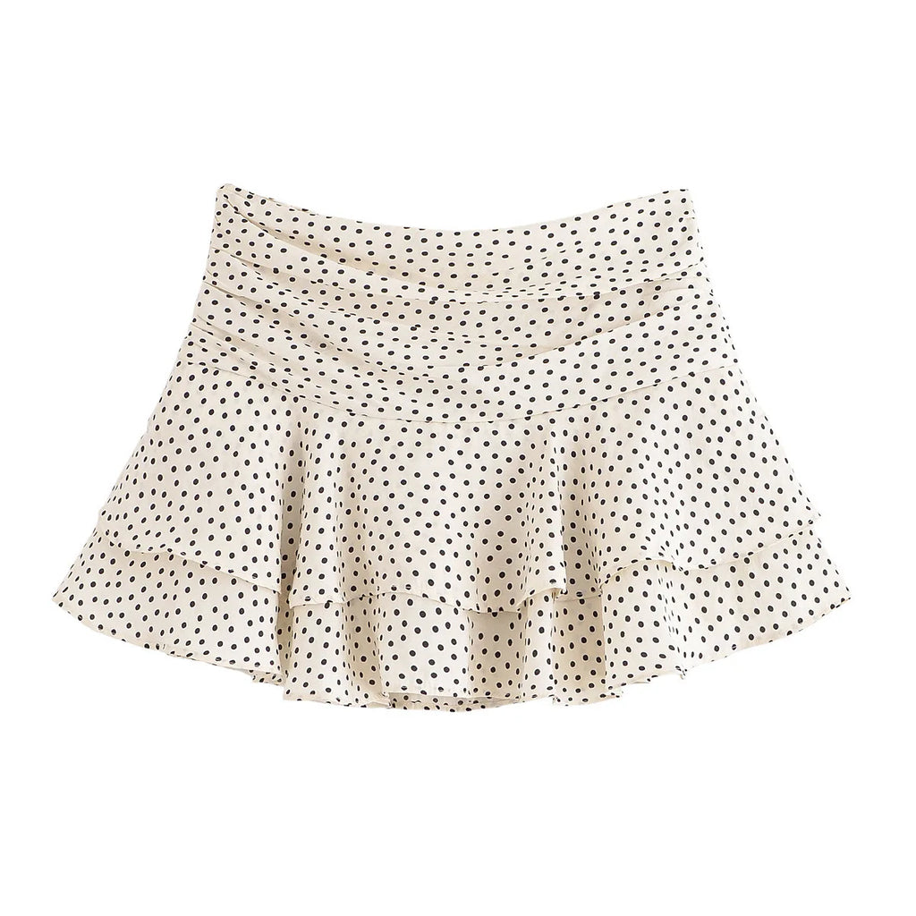 A&A Aubre Layered Ruffle Mini Skirt