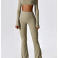 A&A Flexi Flare Scrunch Leggings & Long Sleeve Crop Top Set