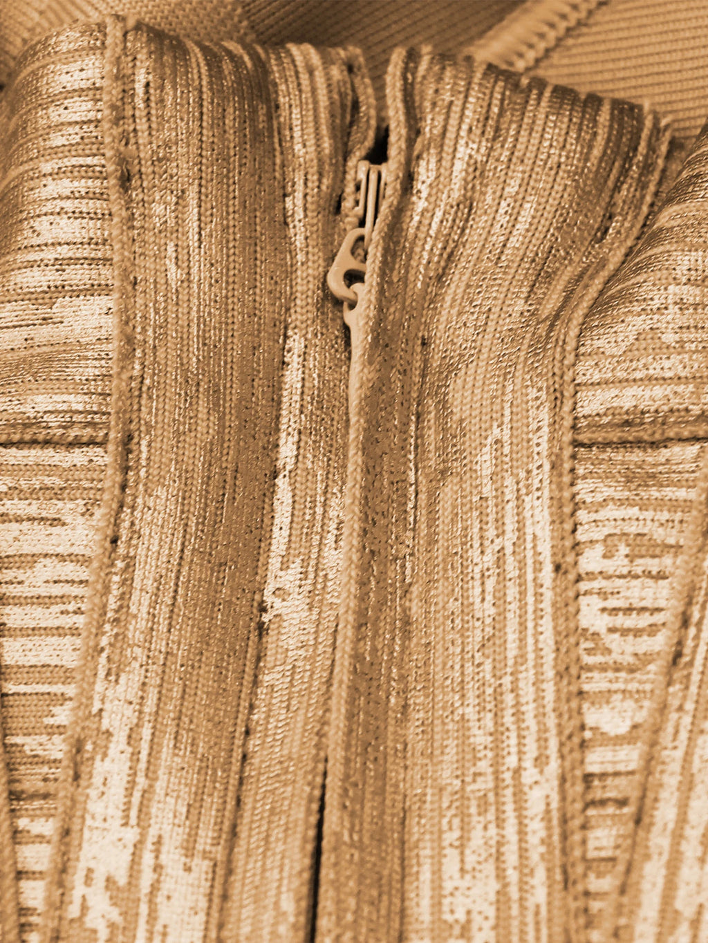 A&A Esmé Metallic Mini Bodycon Bandage Dress