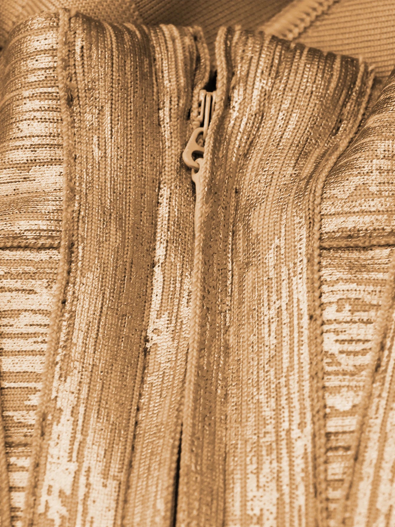 A&A Esmé Metallic Mini Bodycon Bandage Dress