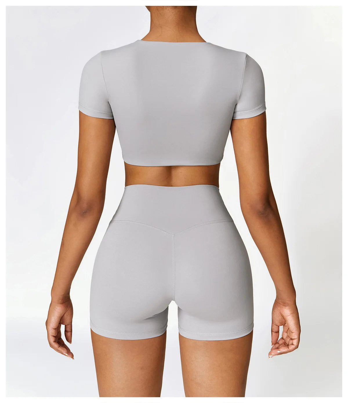 A&A Flexi Crop Top & Shorts Set