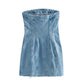 A&A Blue Denim Mini Dress