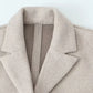 A&A Solid Open Stitch Soft Trench Coat