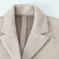 A&A Solid Open Stitch Soft Trench Coat