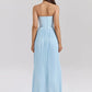 A&A Luxe Strapless Pleated Maxi Dress