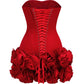 A&A Red Rose Mini Corset Dress