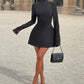 A&A Luxe Long Sleeve Backless Mini A-line Dress