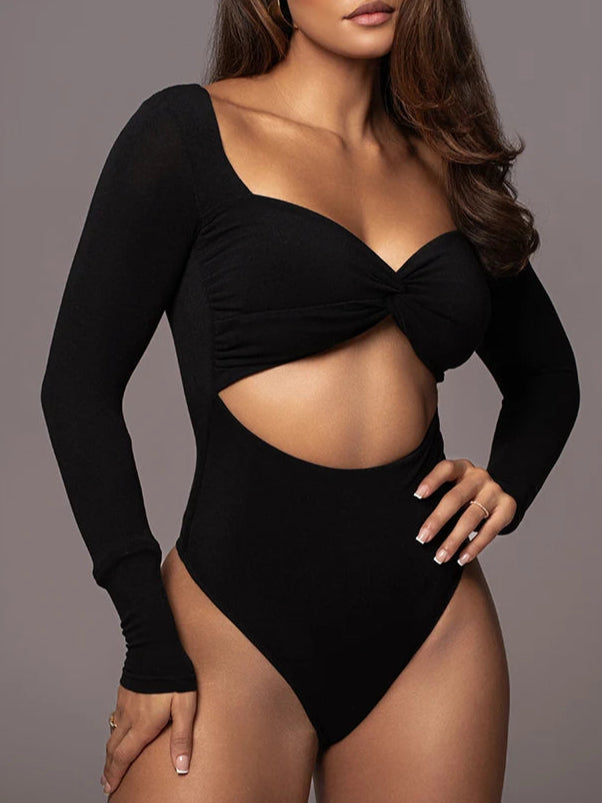 A&A Cut Out Long Sleeve Bodysuit