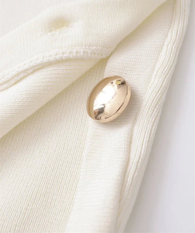 A&A Sleeveless Side Buttons Knit Vest