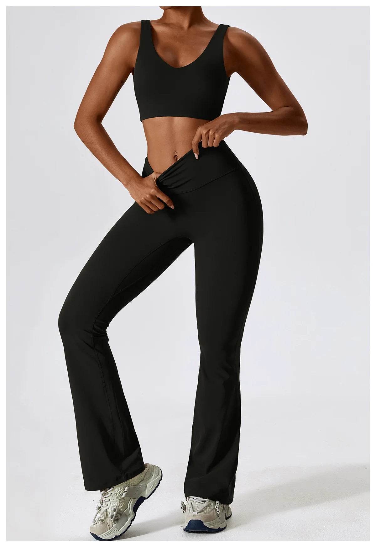 A&A Flexi Flare Leggings & Halter Tank Top Set