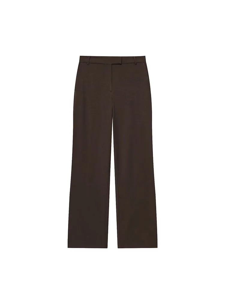 A&A Belted Sleeveless Blazer Vest & Wide Leg Pants Set