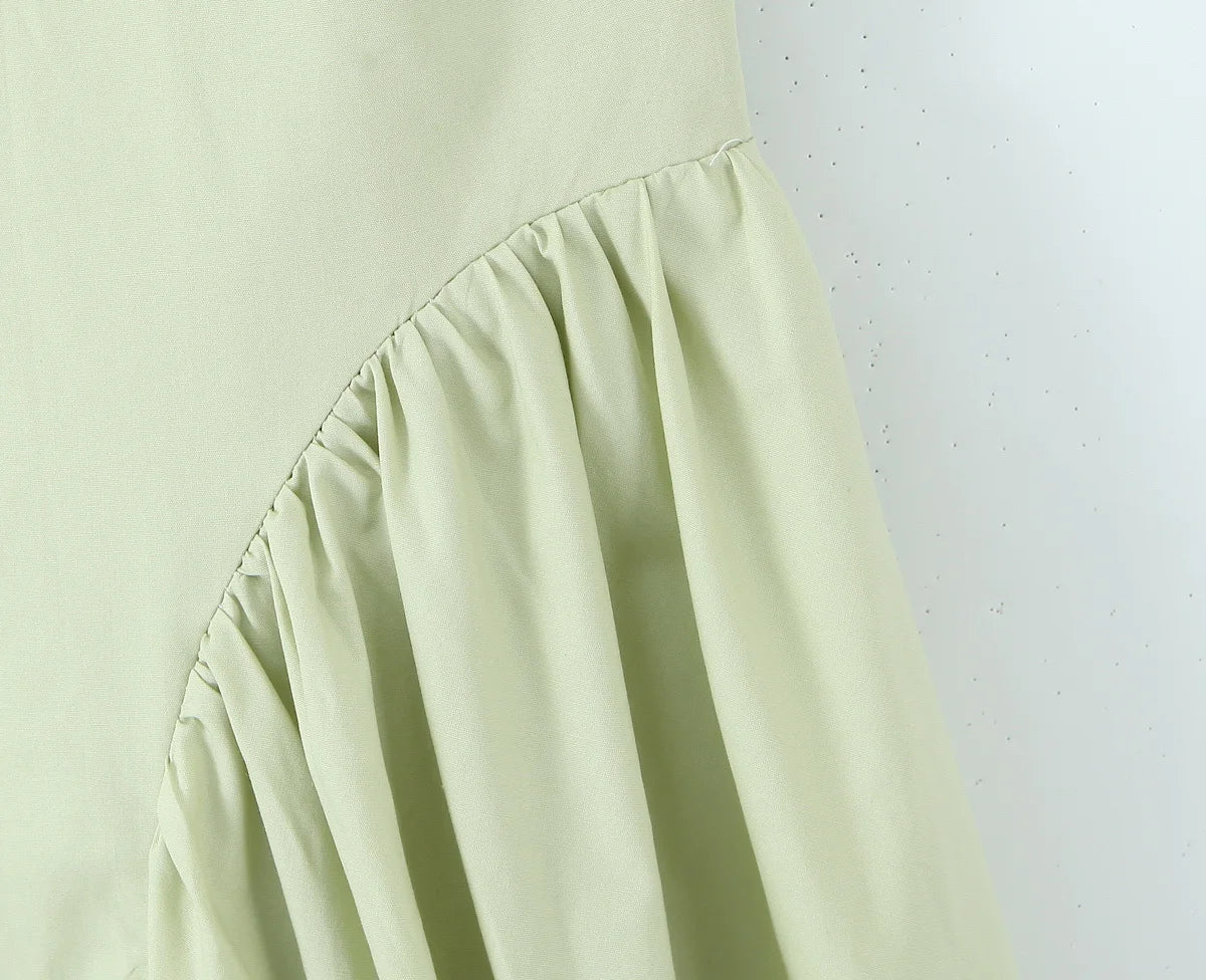 A&A Sari Halter A-Line Midi Dress