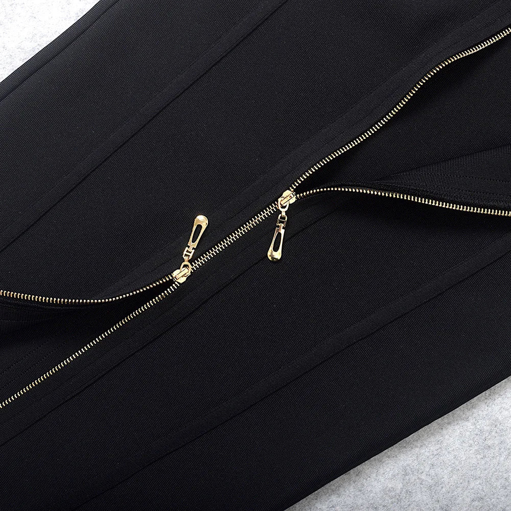 A&A Zahra Halterneck Bodycon Bandage Midi Dress