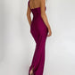 A&A One Shoulder Sleeveless Bodycon Elegant Maxi Dress