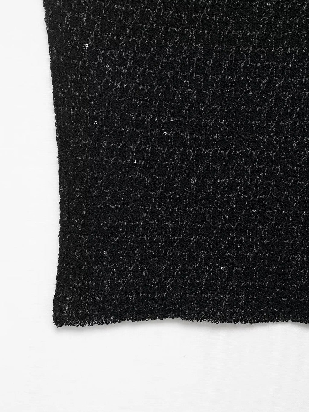 A&A Encun Cropped Glitter Knit Tank Top