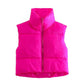 A&A High Neck Padded Cropped Gilet