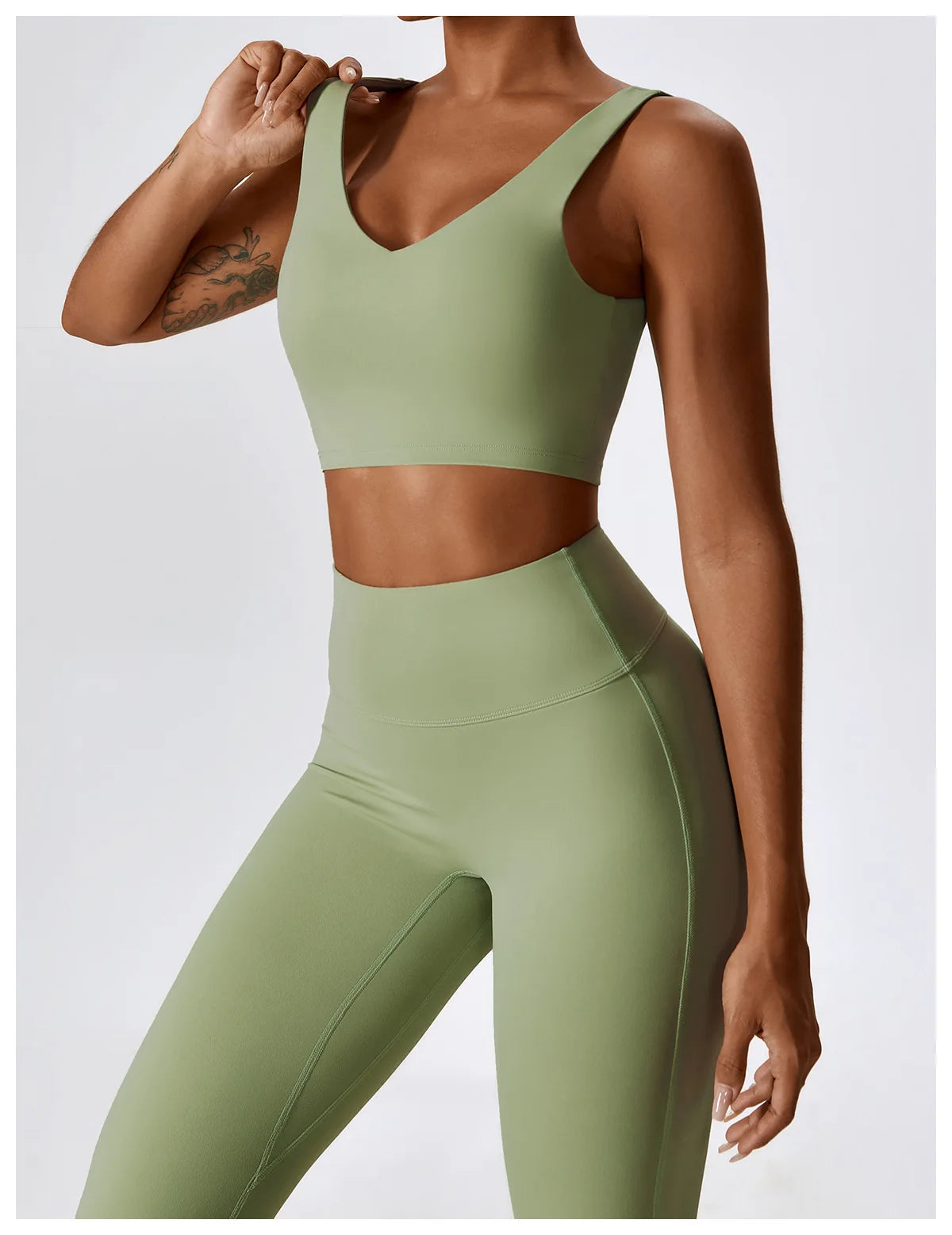 A&A Flexi Flare Leggings & Halter Tank Top Set