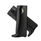 A&A Faux Leather Lock Knee High Boots