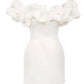 A&A Vintage Ruffle Mini Bodycon