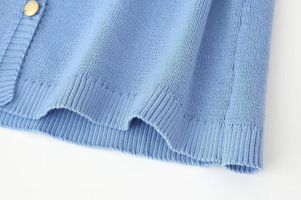 A&A Lavina Knitted Button Down Mini Dress