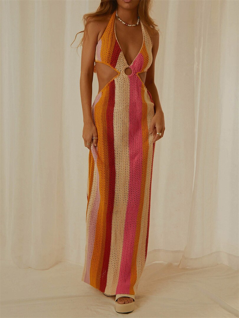 A&A Cut Out Summer Knit Maxi Dress ARIELLA & AYANA A&A Cut Out Summer Knit Maxi Dress ARIELLA & AYANA