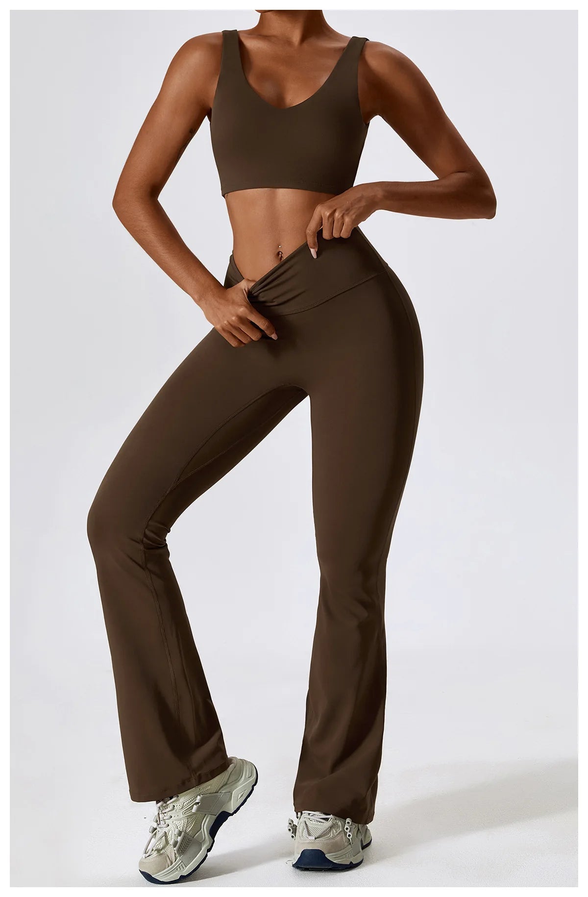 A&A Flexi Flare Leggings & Halter Tank Top Set