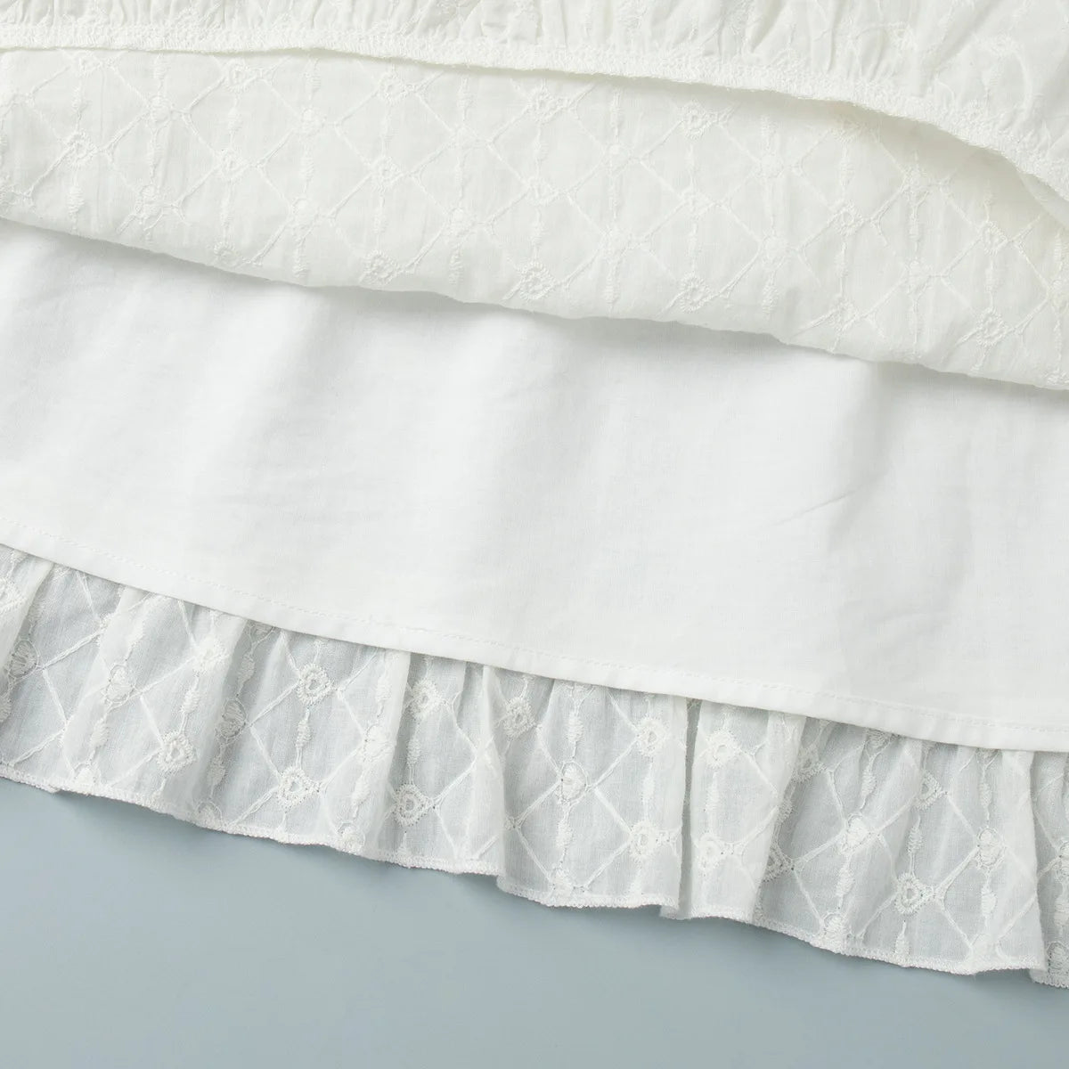 A&A Alouette Ruffled Button Up Mini Dress