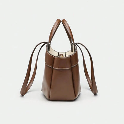 A&A Anna Faux Leather Tote Shoulder Bag