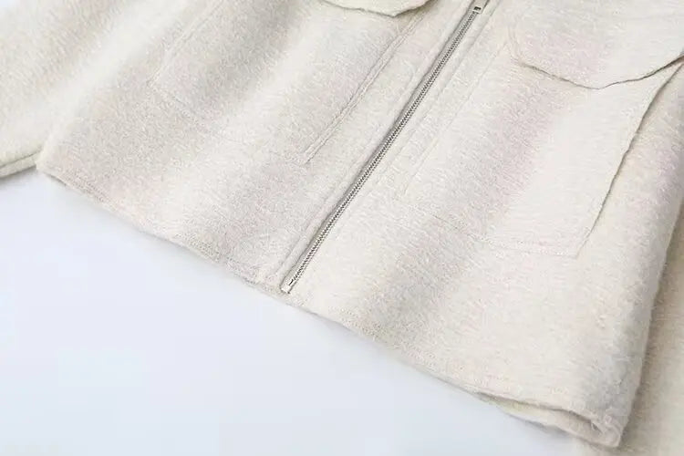 A&A Lorian Fleece Pocket Bomber Jacket