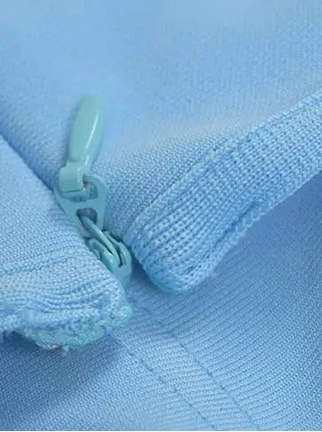 A&A Daniella Blue Bandage Midi Bustier Dress