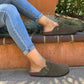 A&A Suede Mule Slipper Clogs