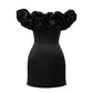 A&A Vintage Ruffle Mini Bodycon