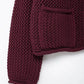 A&A Claret Knitted Button Down Cardigan